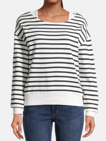 salzhaut Sweatshirt 'Laff' in White