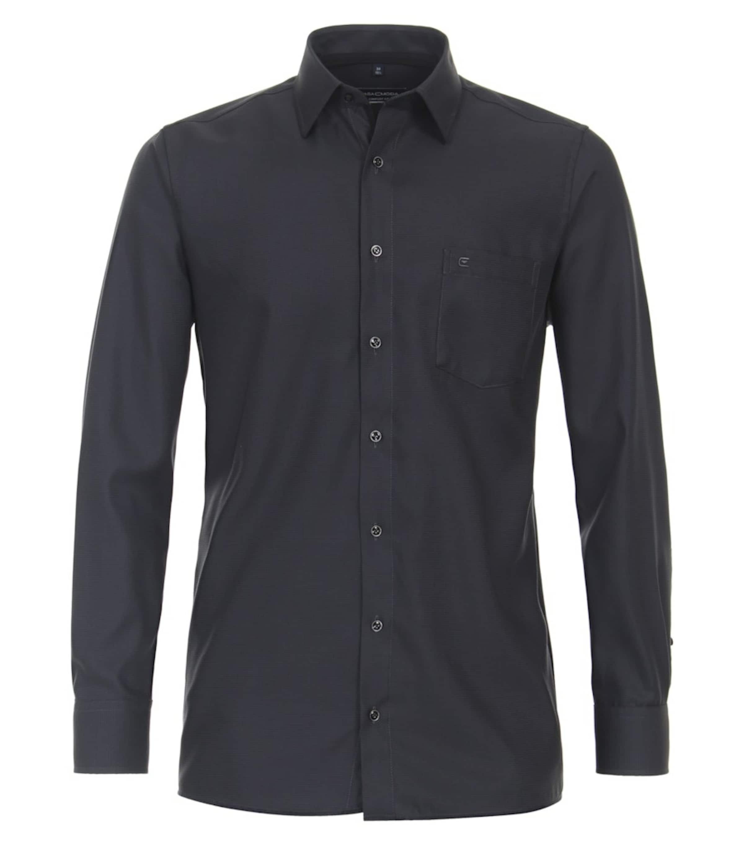 KATT Regular fit Button Up Shirt in Black: front
