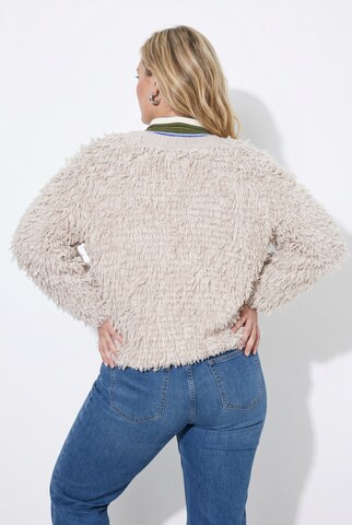 Ulla Popken Strickjacke in Beige