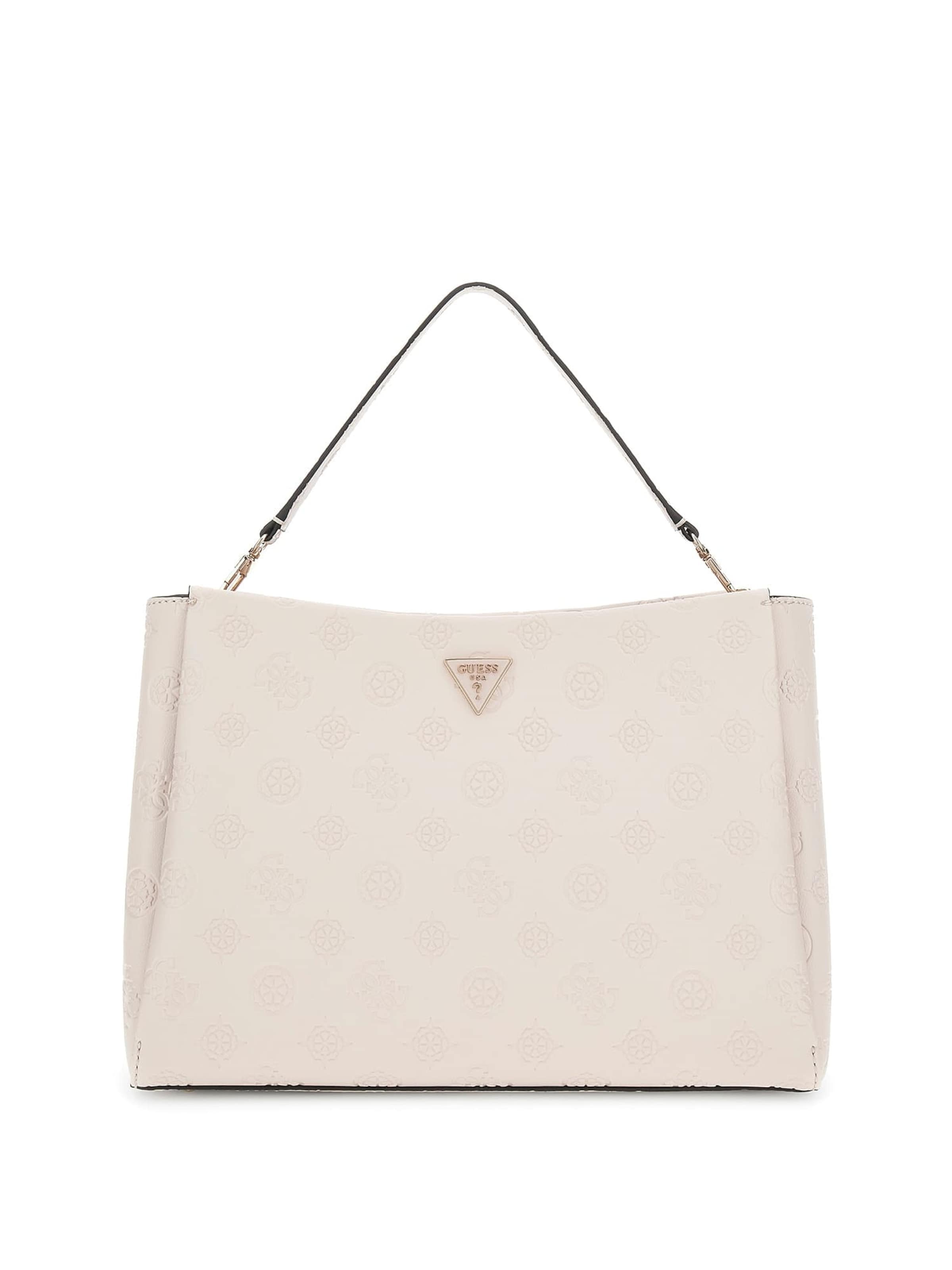GUESS Schultertasche 'Tisha' in Beige: Vorderseite