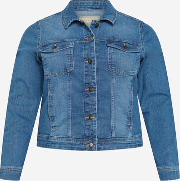ONLY Carmakoma Between-Season Jacket 'Wespa' in Blue: front
