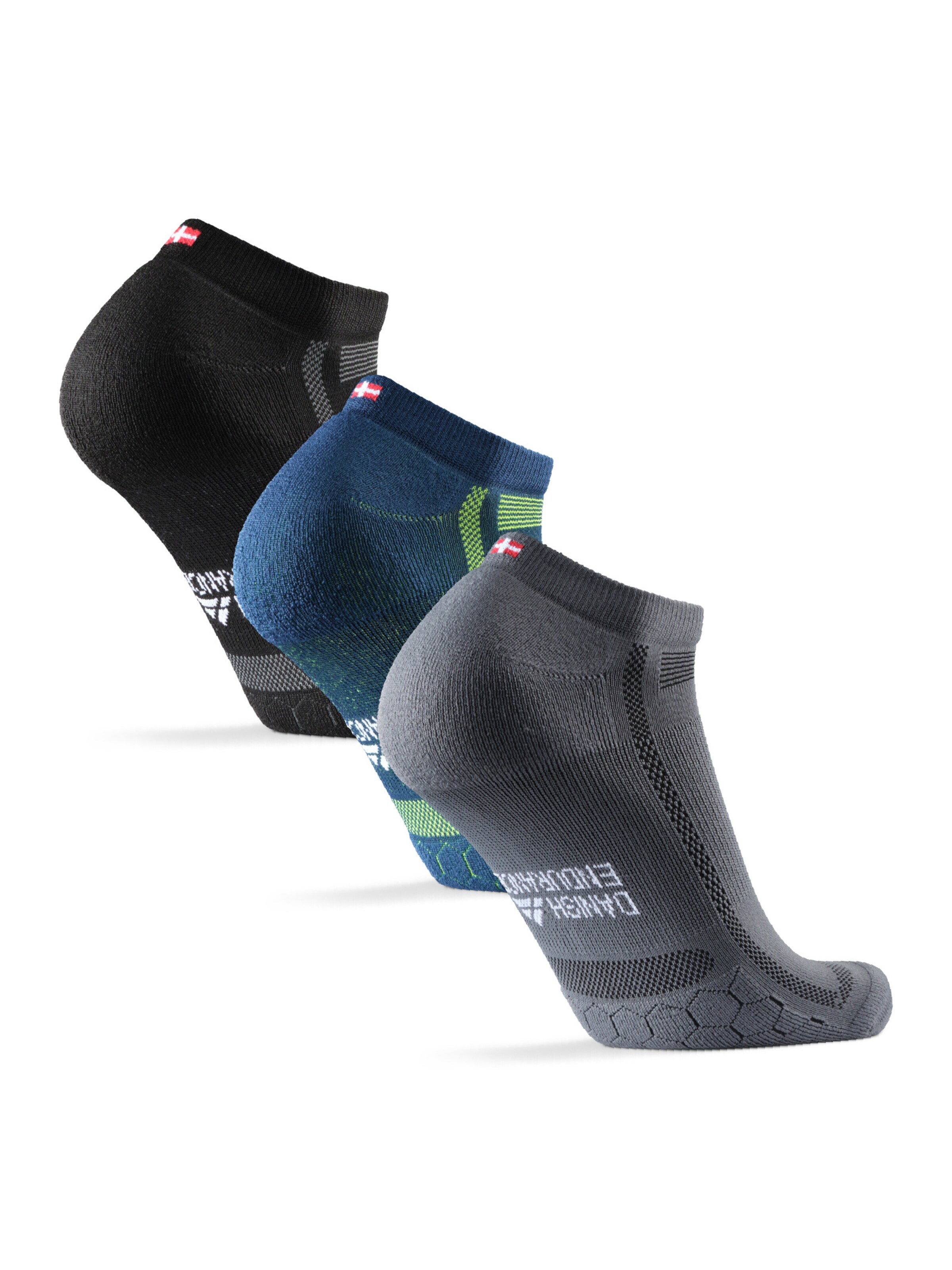 Chaussettes 'Long Distance Low' DANISH ENDURANCE en bleu