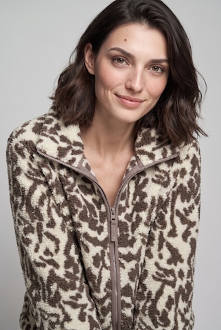 ONLY Carmakoma Fleecejacke in Beige