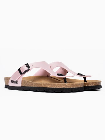 Bayton T-bar sandals in Pink