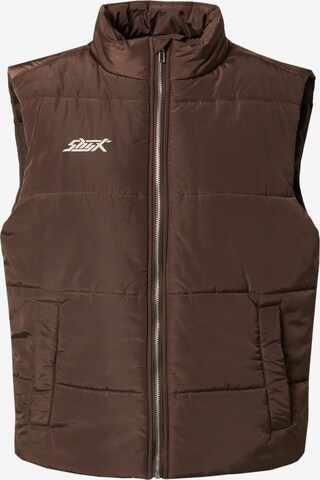 SHYX Bodywarmer 'Jim' in Bruin: voorkant