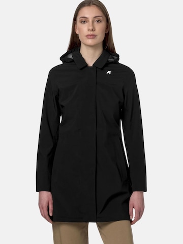 Veste mi-saison K-Way en noir : devant