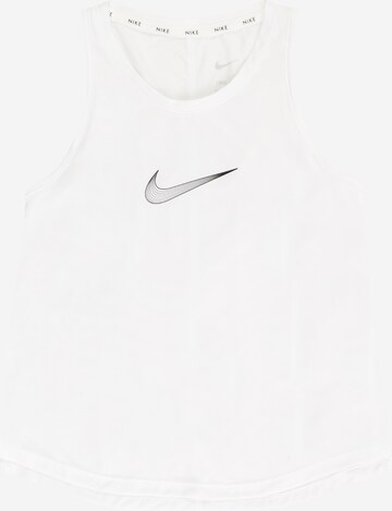 NIKE Sports Top in White: front