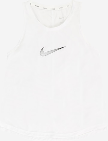NIKE Sports Top in White: front
