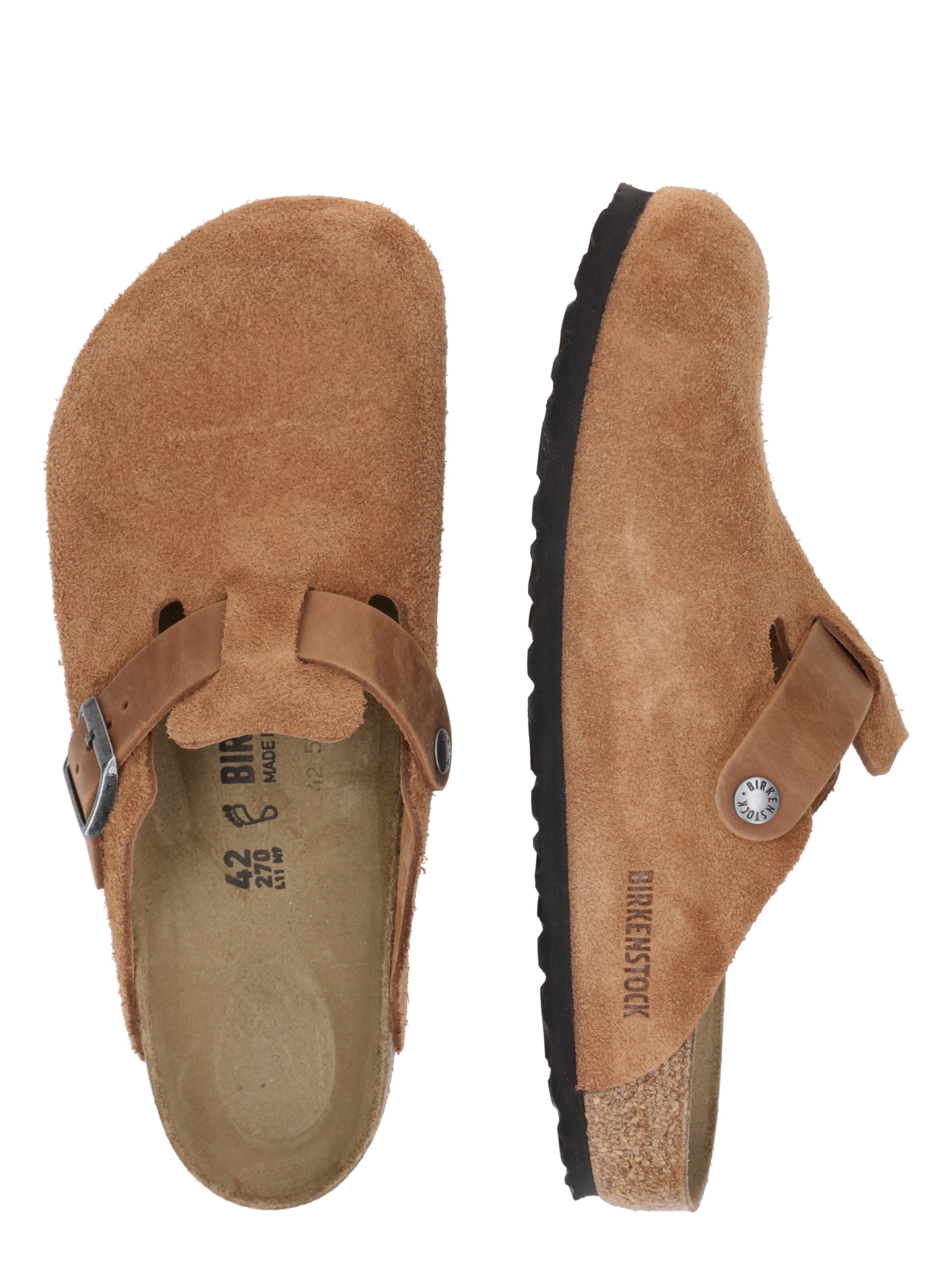 Saboți 'Boston' de la BIRKENSTOCK pe maro