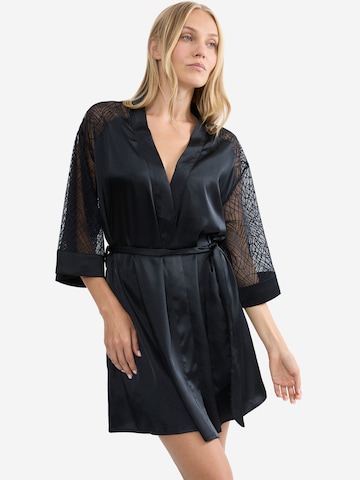 TRIUMPH Morgenmantel ' Red Label A Weekend to Remember ' in Schwarz: Vorderseite