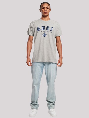 T-Shirt 'Ahoi Knut & Jan Hamburg' F4NT4STIC en gris