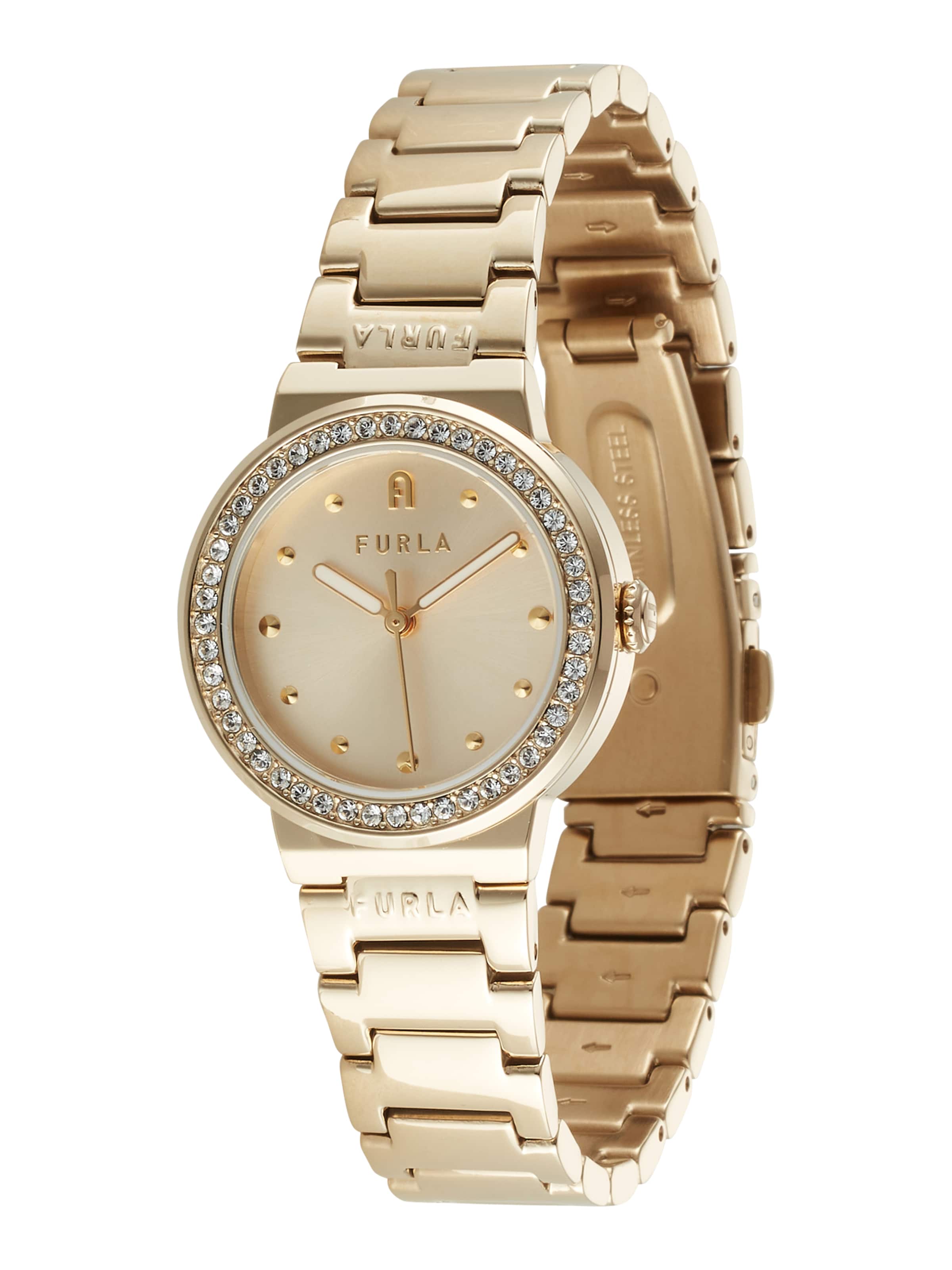 FURLA Αναλογικό ρολόι 'Tortona' σε χρυσό: μπροστά