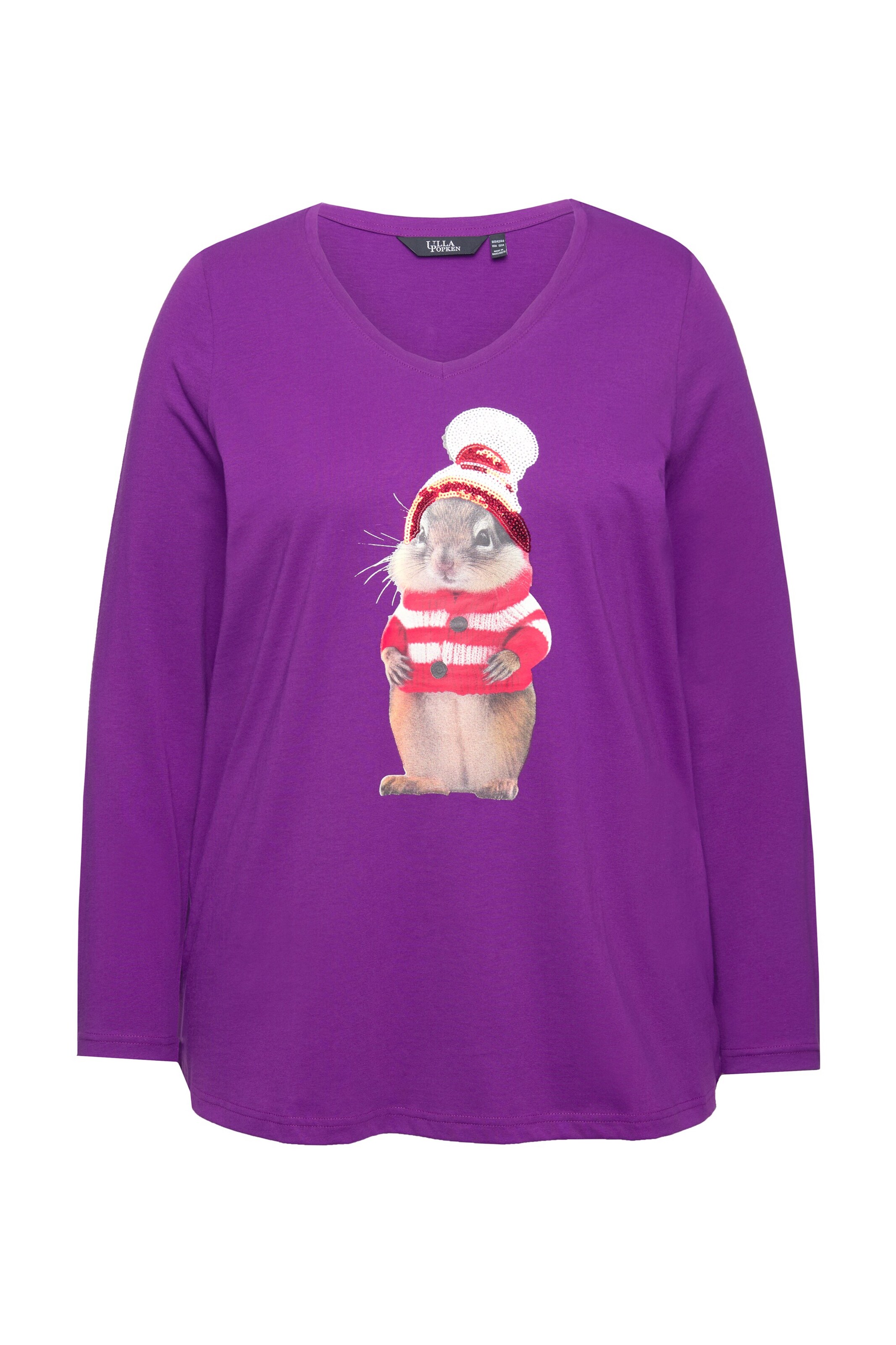 Ulla Popken Shirt in Lila: voorkant