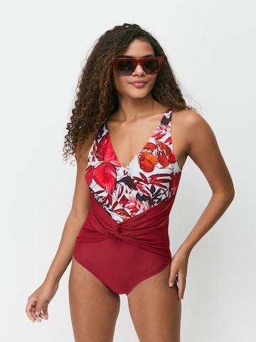 C&City Swimsuit in Red: front