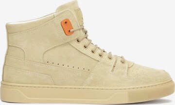 Sneaker alta di Kazar in beige