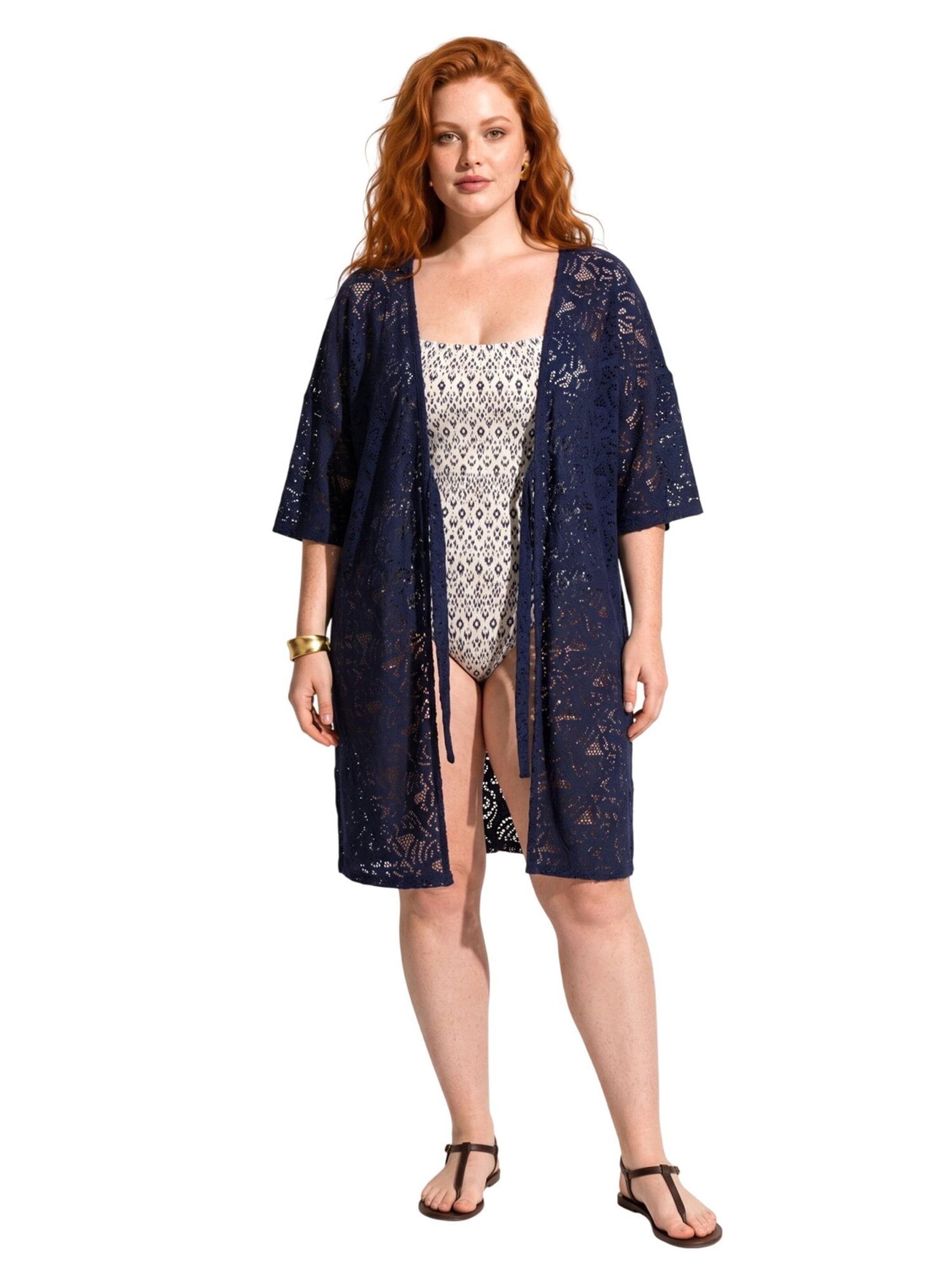 Shape Of You Kimono in Blauw