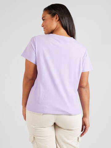 Levi's® Plus - Camisa 'Perfect Vneck Tee' em roxo