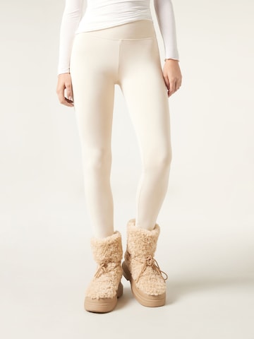 CALZEDONIA Skinny Leggings 'THERMO' in Beige