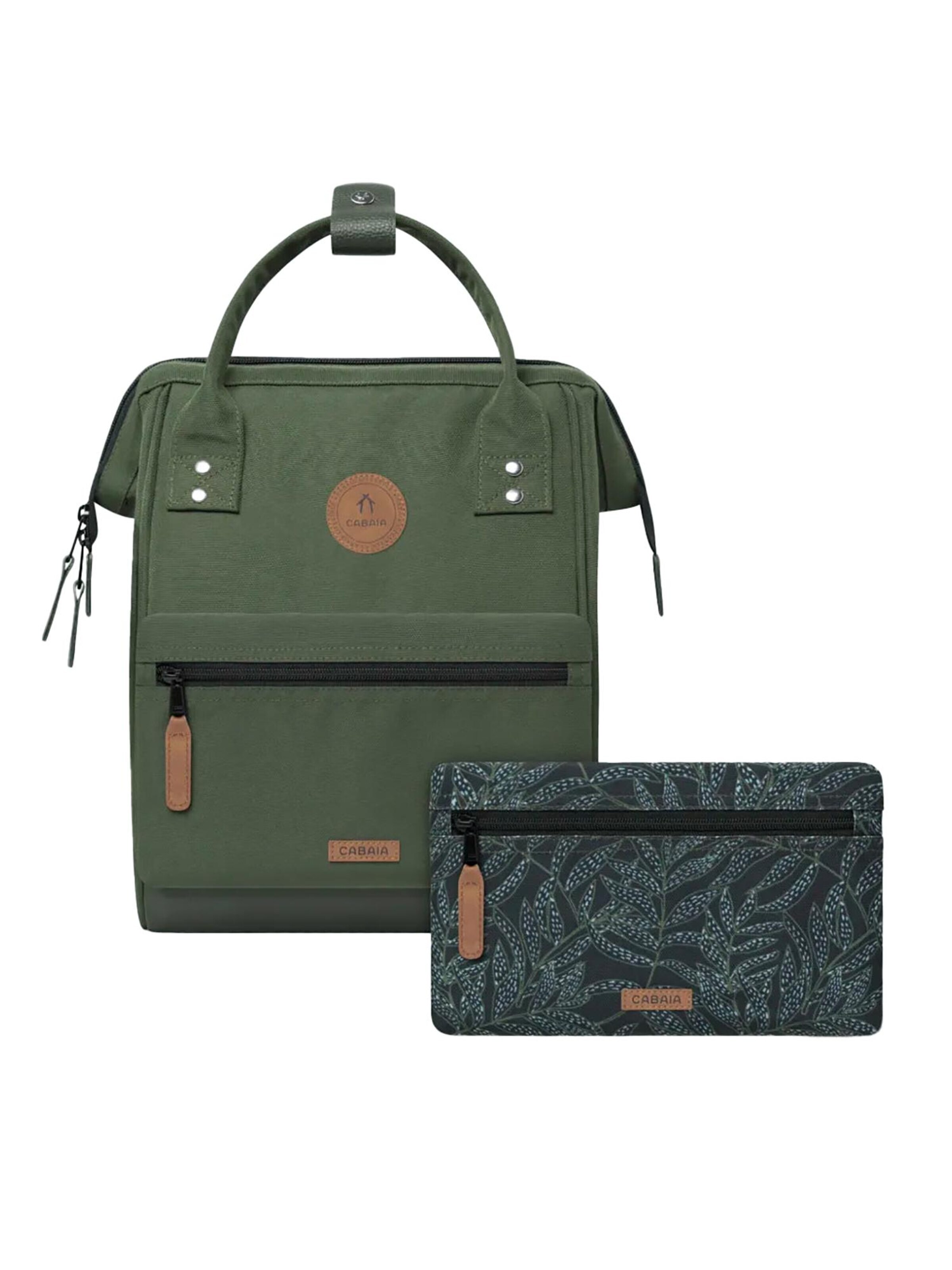 Cabaia Rucksack 'Coromandel S'‌‌‌‌‌‌‌‌‌ in Grün: Vorderseite