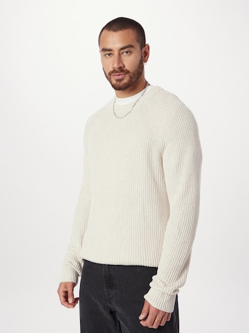 Pull-over 'MARLED' Abercrombie & Fitch en beige : devant