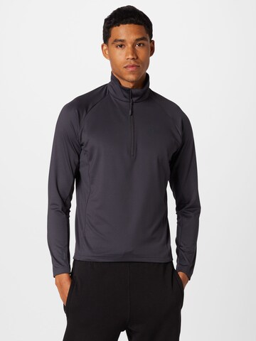 Pull-over de sport JACK WOLFSKIN en gris : devant