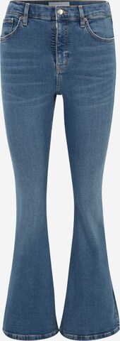 évasé Jean TOPSHOP Petite en bleu : devant