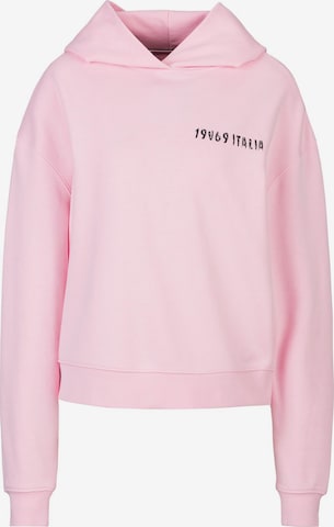 19V69 ITALIASweater majica 'Kara Italia' - roza boja: prednji dio