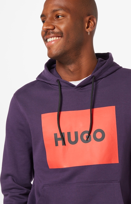 HUGO Sweatshirt 'Duratschi' in Pflaume RN7671