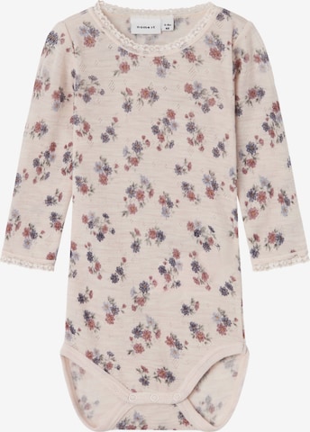 Tutina / body per bambino 'NBFWang' di NAME IT in beige: frontale