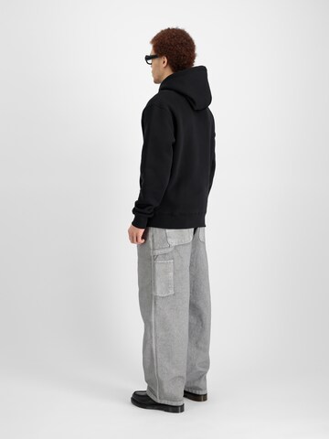 Felpa 'College' di ALPHA INDUSTRIES in nero