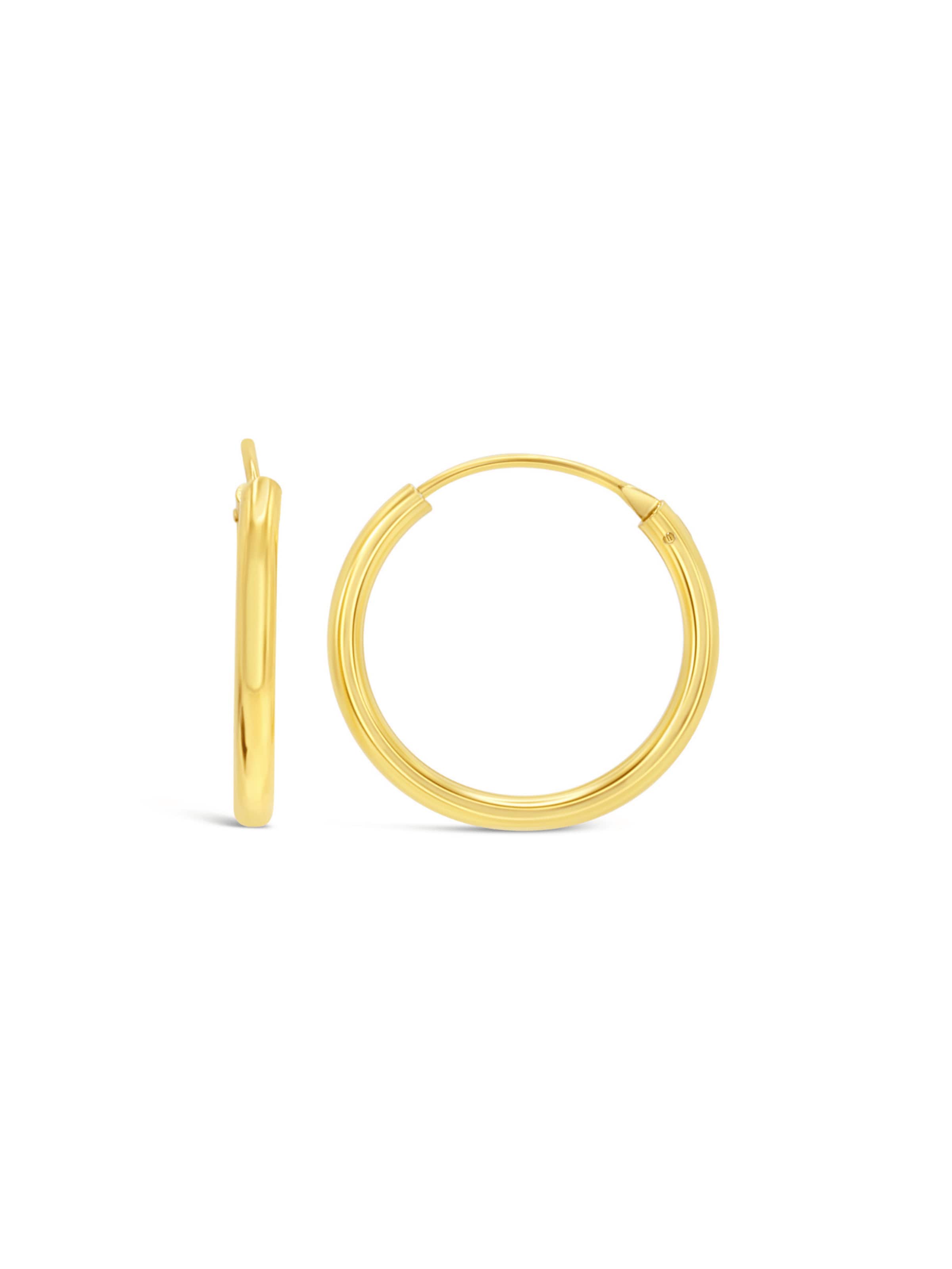 ARS-ARGENTI Ohrringe 'ALL EYES ON ME - Creolen'‌‌‌‌‌‌‌‌ in Gold: Vorderseite