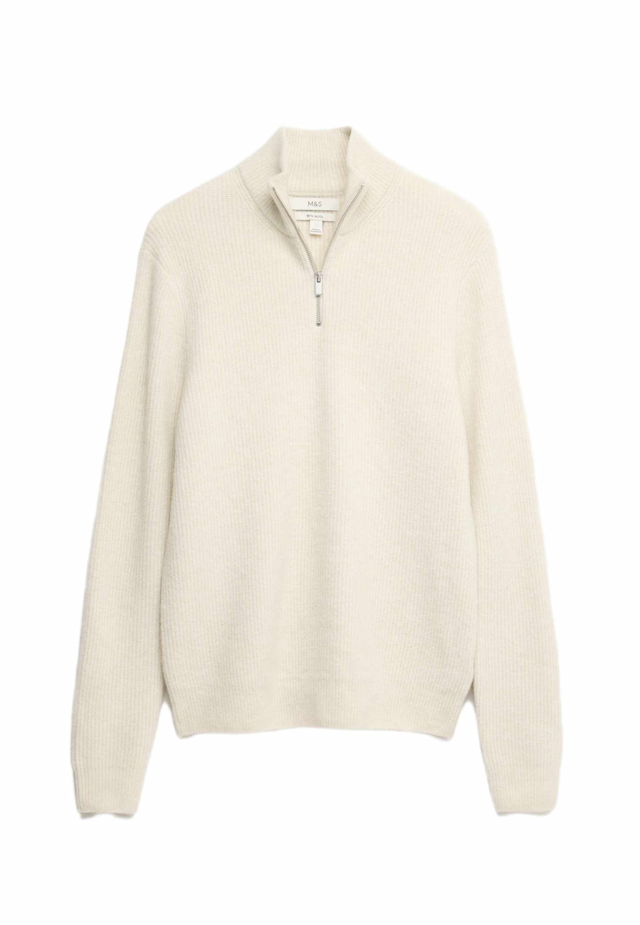 Marks & Spencer Sweater in Beige: front