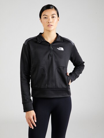 THE NORTH FACE Athletic Sweatshirt 'REAXION' in Black: front