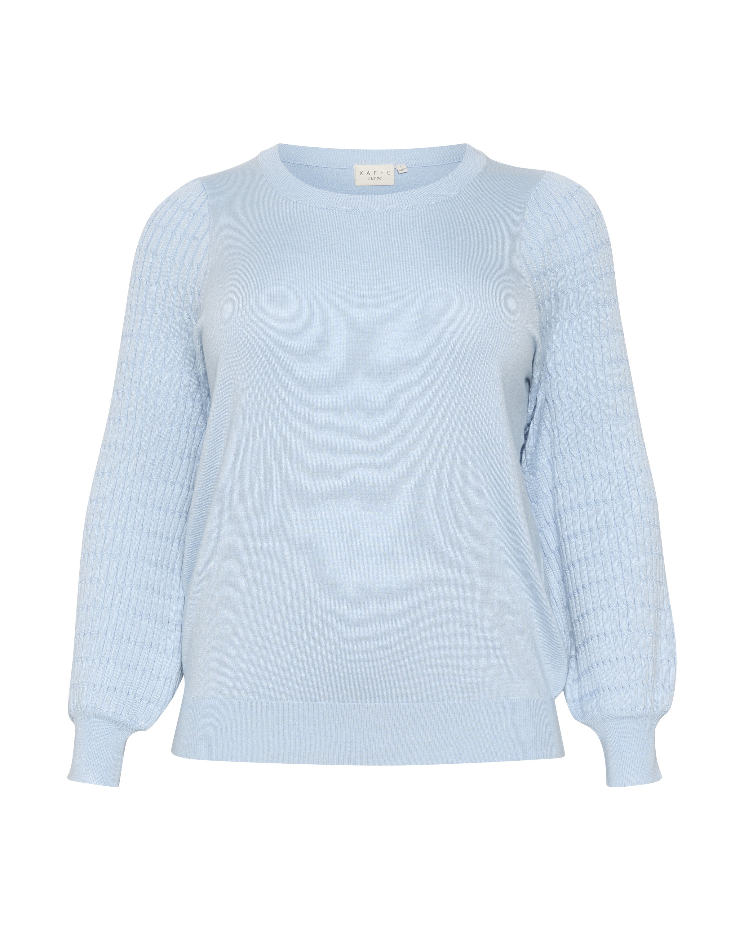 KAFFE CURVE Pullover 'Lini' in Blau: Vorderseite