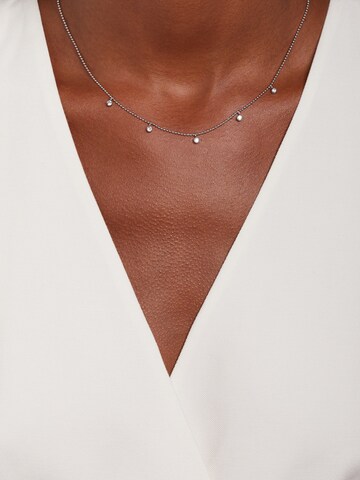 Lucardi Necklace in Silver: front