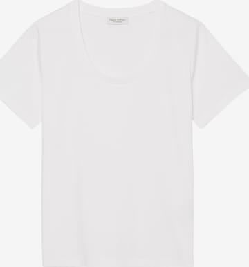 T-shirt Marc O'Polo en blanc : devant