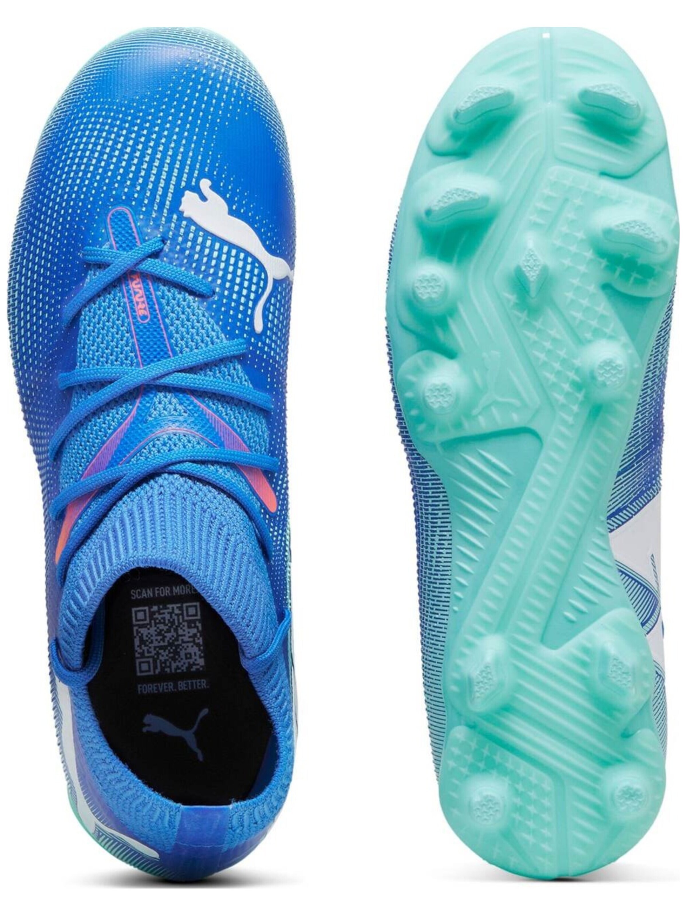 PUMA - Zapatillas de fútbol 'Puma Future 7 Match Fgag Jr' en azul