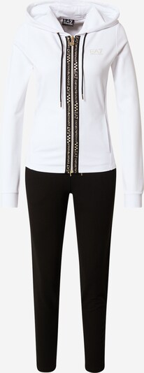 EA7 Emporio Armani Chándal en negro / blanco, Vista del producto