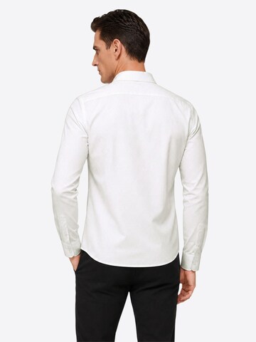 ALLTHEMEN Regular fit Business Shirt 'Naht' in White