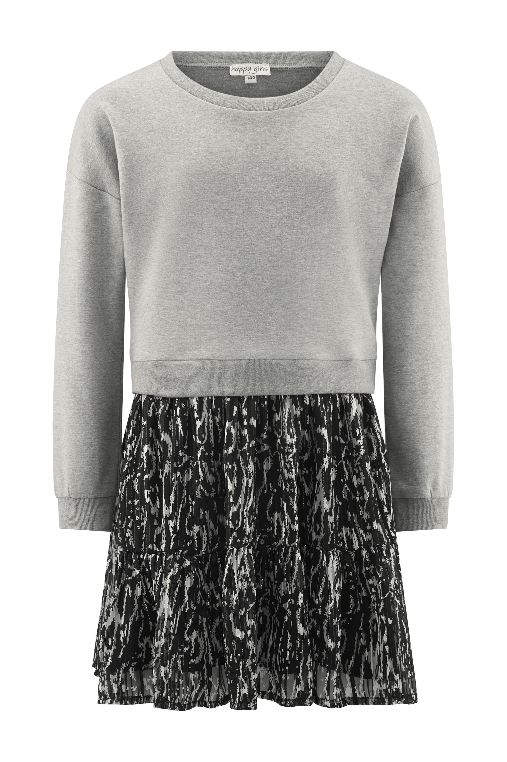 Robe happy girls en gris : devant