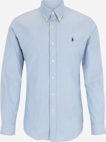 Chemise Polo Ralph Lauren en bleu : devant