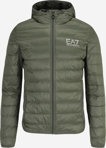 Veste mi-saison EA7 Emporio Armani en vert : devant