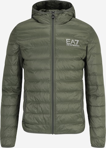 EA7 Emporio Armani Winter Jacket in Green: front