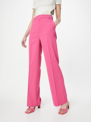 Regular Pantalon à plis 'Gyrid' Lindex en rose : devant