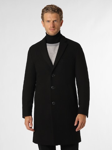 Finshley & Harding Between-Seasons Coat 'Warschau' in Black: front