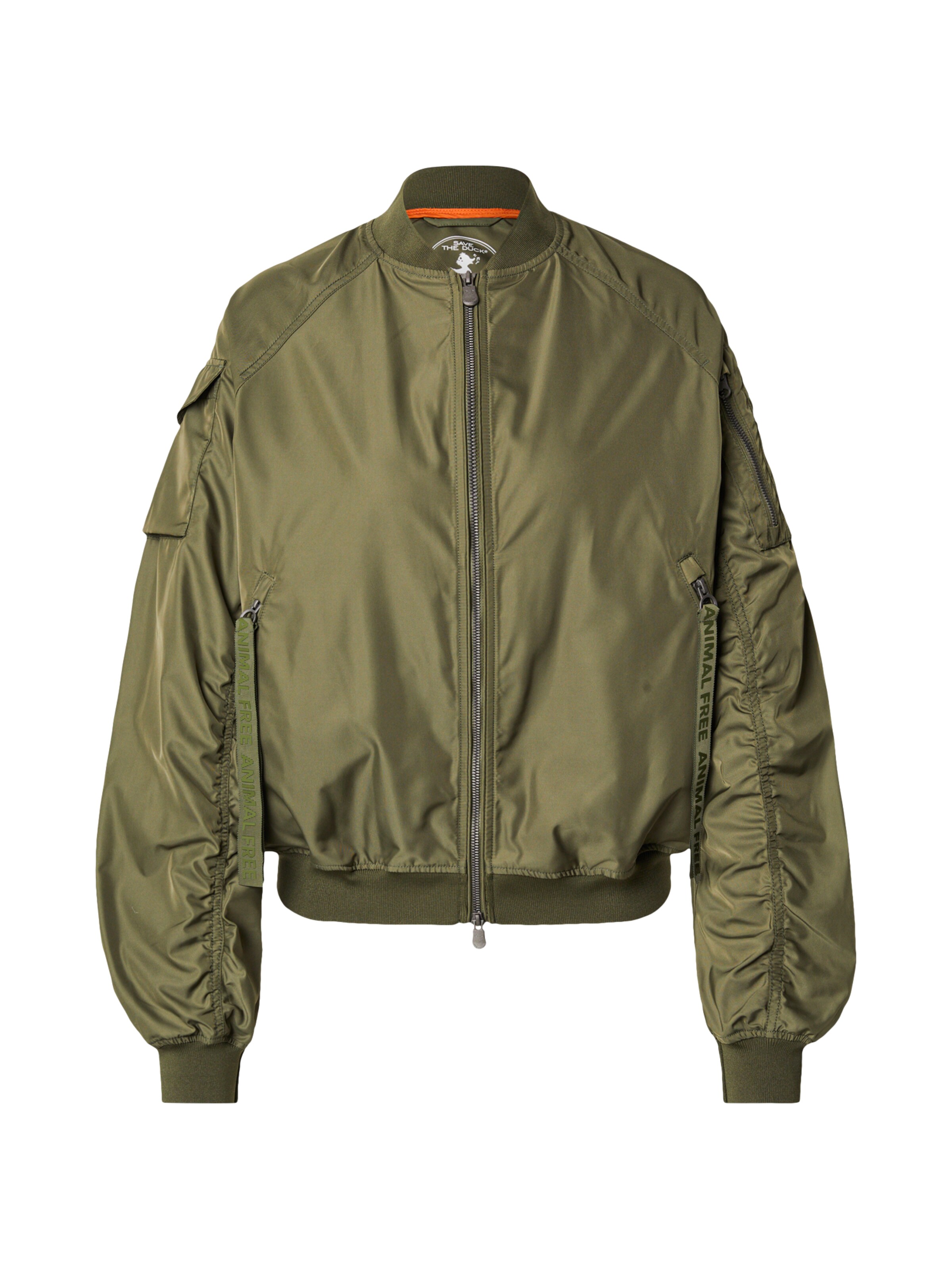 SAVE THE DUCK Φθινοπωρινό και ανοιξιάτικο μπουφάν 'LIL' σε πράσινο: μπροστά