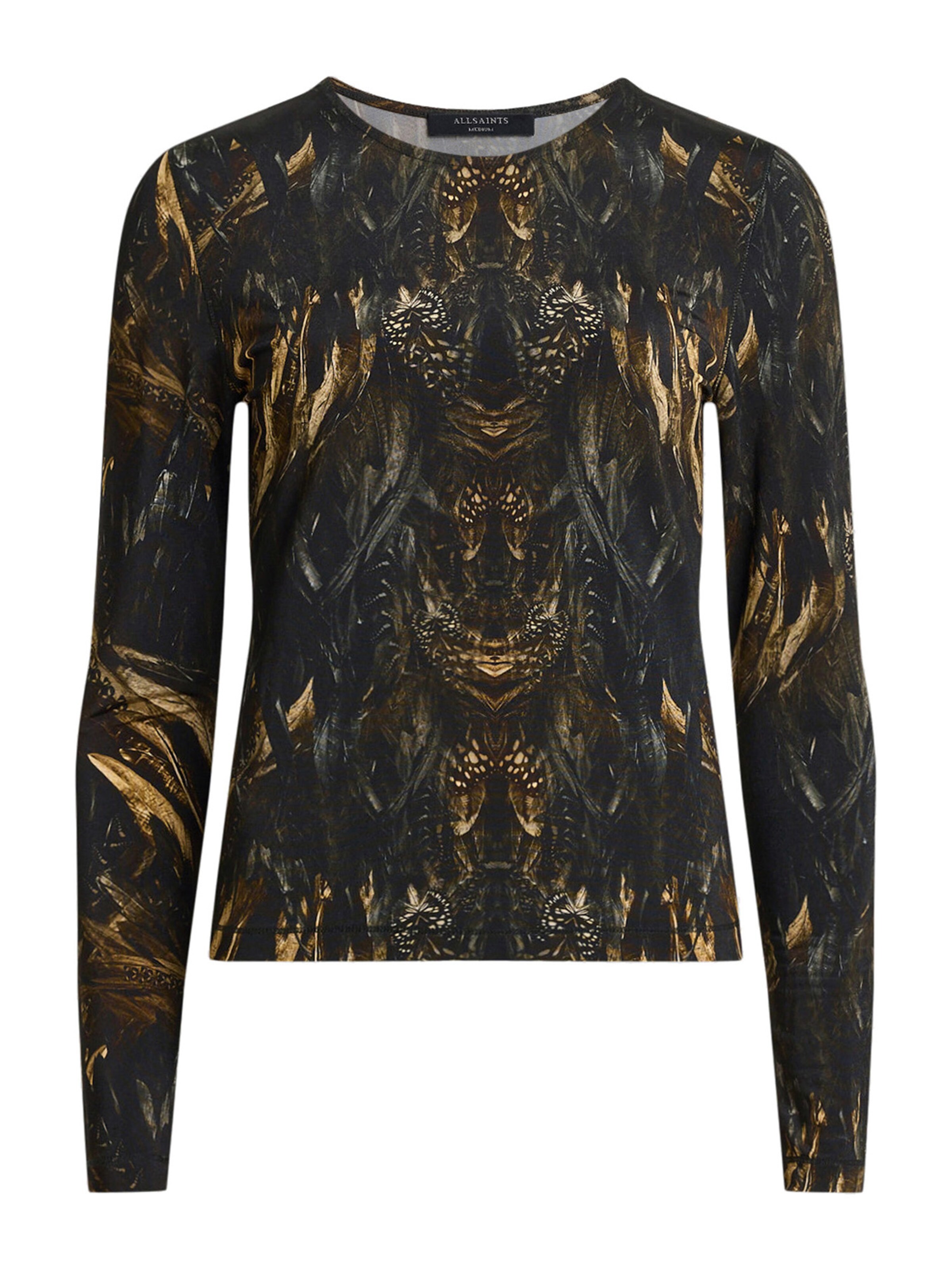 AllSaints Μπλουζάκι 'KATLYN' σε μαύρο: μπροστά