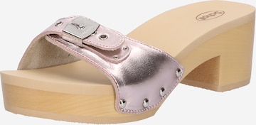 Scholl Iconic Clogs 'PESCURA IBIZA' in Pink: front
