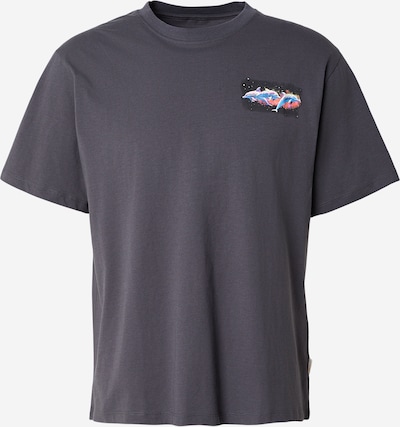 JACK & JONES Majica 'JORAIRBRUSH' u plava / tamo siva / ljubičasta / marelica, Pregled proizvoda