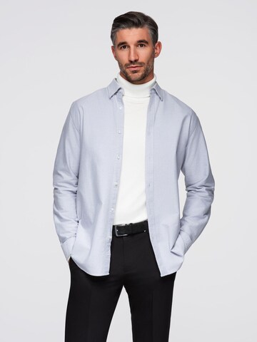 Ombre Regular fit Button Up Shirt 'OM-SHOS-0172' in Blue: front